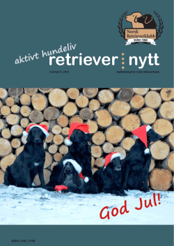 Nr. 5, 2014 - Norsk Retrieverklubb