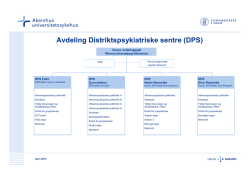 Organisasjonskart for avdeling DPS pr april 2015