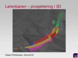 Lørenbanen – modellering i 3D