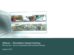 Attensi – Simulation based training