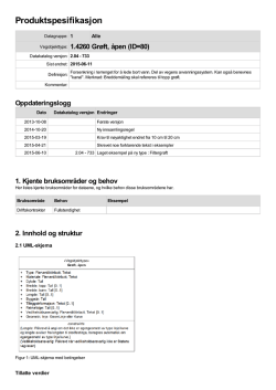 Produktspesifikasjon for Statens vegvesen