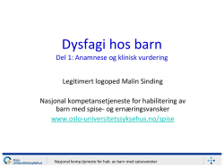 Matens konsistens - Norsk Logopedlag