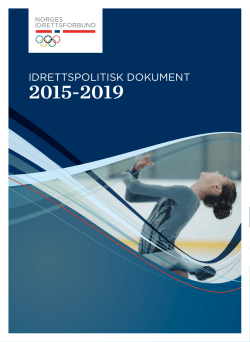Idrettspolitisk dokument 2015-2019