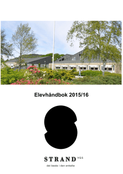 Elevhåndbok 2015 16 - Rogaland fylkeskommune