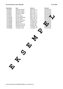 A.5 Eksempel på grunneierliste