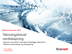 Tor Heiberg - Statnett (Teknologidrevet