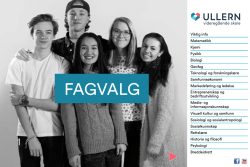 Fagvalgsbrosjyre 2015-16 - Ullern videregående skole