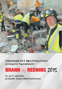BRANN og ReDNING 2015