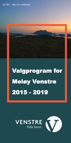 Valgprogram for Meløy Venstre 2015