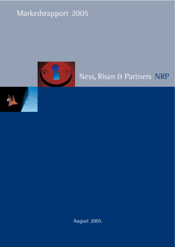 Markedsrapport 2005 Ness, Risan & Partners NRP