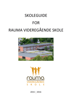 Skoleguide 2015/2016 - Rauma videregående skole