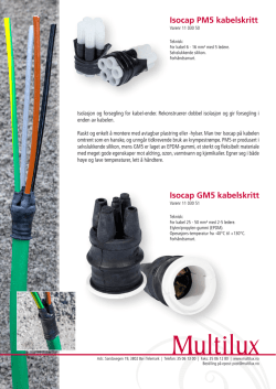 Isocap PM5 kabelskritt Isocap GM5 kabelskritt