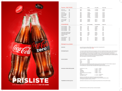 PRISLISTE - Coca-Cola Enterprises, Norge AS