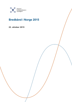 Bredbånd i Norge 2015