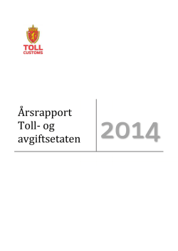 Årsrapport Toll- og avgiftsetaten