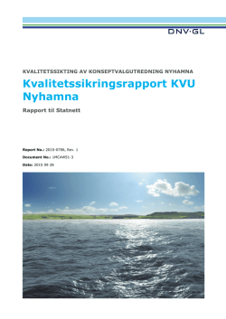 Kvalitetssikringsrapport KVU Nyhamna