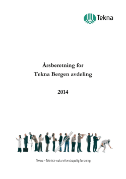 Årsberetning Tekna Bergen avdeling 2014