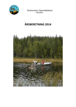 Årsberetning DS Fiskestell 2014