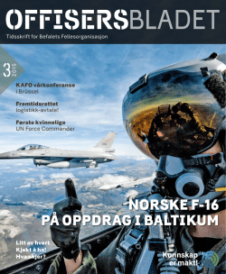 NORSKE F-16 PÅ OPPDRAG I BALTIKUM