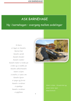 ASK BARNEHAGE - barnehageside.no
