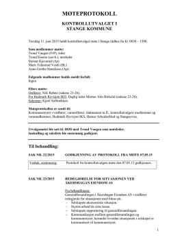 Protokoll PDF - Stange kommune