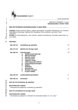 Referat fra sentralstyremøte 17.04.15