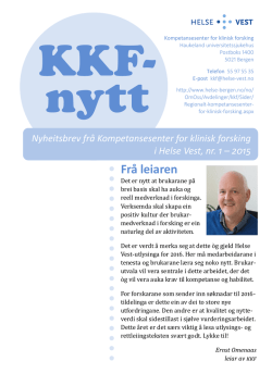 kkf-nytt-2015-01 - Helse Bergen HF