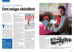 Ny bok om Birken: Det seige skislitet
