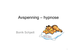Avspenning – hypnose