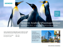 Siemens Academy Plasmaproteiner