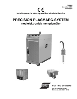 Skj&aelig;r/kutt hastighet - ESAB Welding & Cutting Products