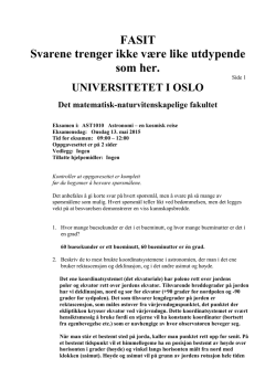 løsningsforslag - Universitetet i Oslo