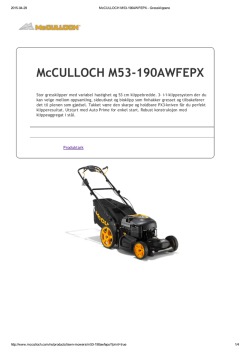McCULLOCH M53‐190AWFEPX