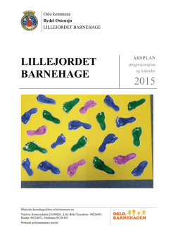 LILLEJORDET BARNEHAGE 2015