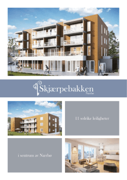 11 solrike leiligheter i sentrum av Nærbø
