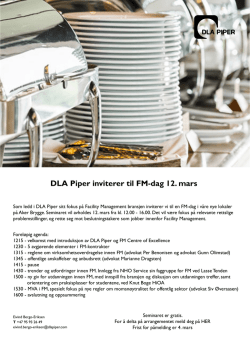 DLA Piper inviterer til FM-dag 12. mars