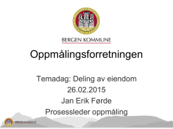 deling av eiendom – 2015 – Jan Erik Førde