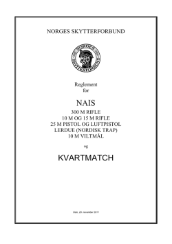 Fullstendige regler for skyting om NAIS- og