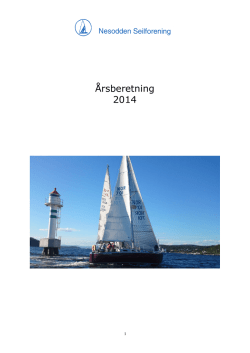 Årsberetning 2014 - Nesodden Seilforening