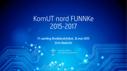KomUT nord FUNNKe 2015-2017