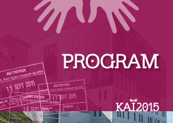 Se forøvrig programmet for KAI-2015