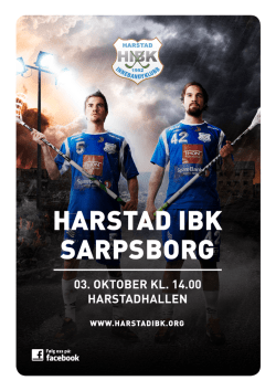 03.10.15 Kampprogram – Harstad vs. Sarpsborg
