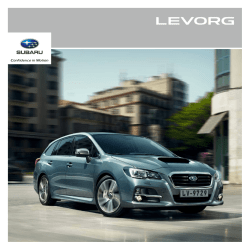 Levorg - Subaru Global