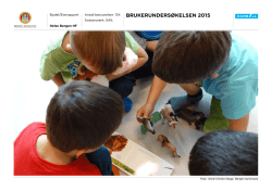 Brukerundersøkelsen 2015 - barnehagene