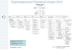 Organisasjonskart Psykiatrisk divisjon 2015