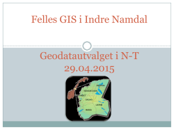 Felles Plan og GIS-system i Indre Namdal