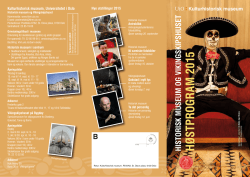 programmet som PDF - Kulturhistorisk museum
