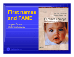 First names and FAME
