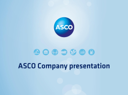 ASCO Company presentation