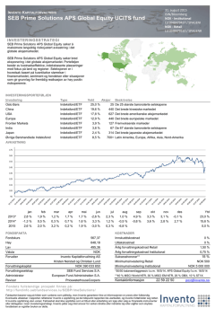 SEB Prime Solutions APS Global Equity UCITS fund